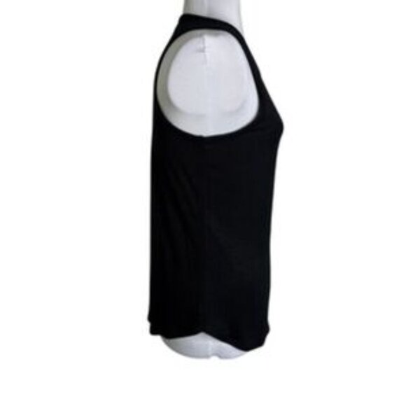 Black Scoop Neck Tank Top - Picture 3 of 4